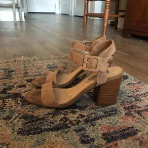 Steve Madden Suede Block Heel, Sz 7